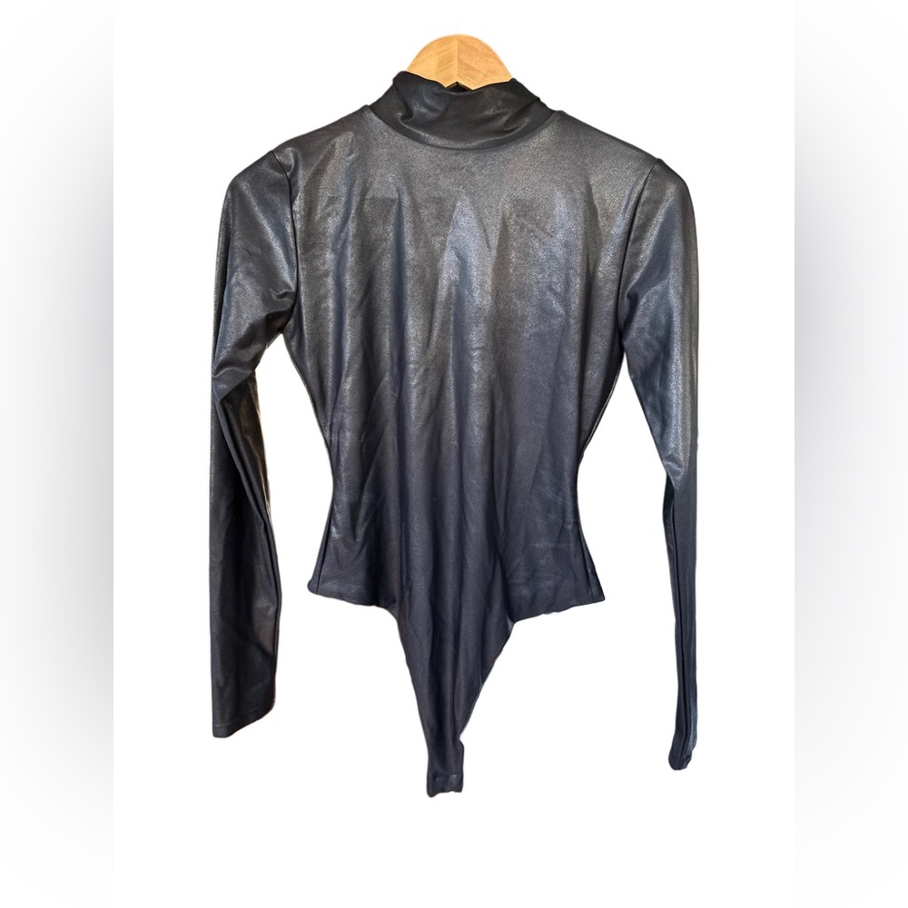 Naked Wardrobe Black Long Sleeve Bodysuit